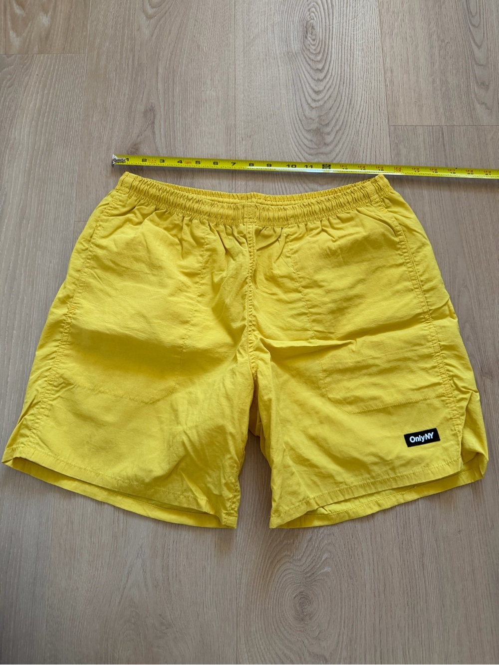 OnlyNY Men's Yellow Swim Trunks